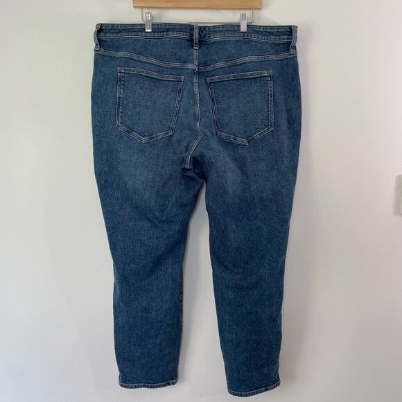 Madewell Women's Straight Leg Jeans - Dark Blue - Picture 5 of 11